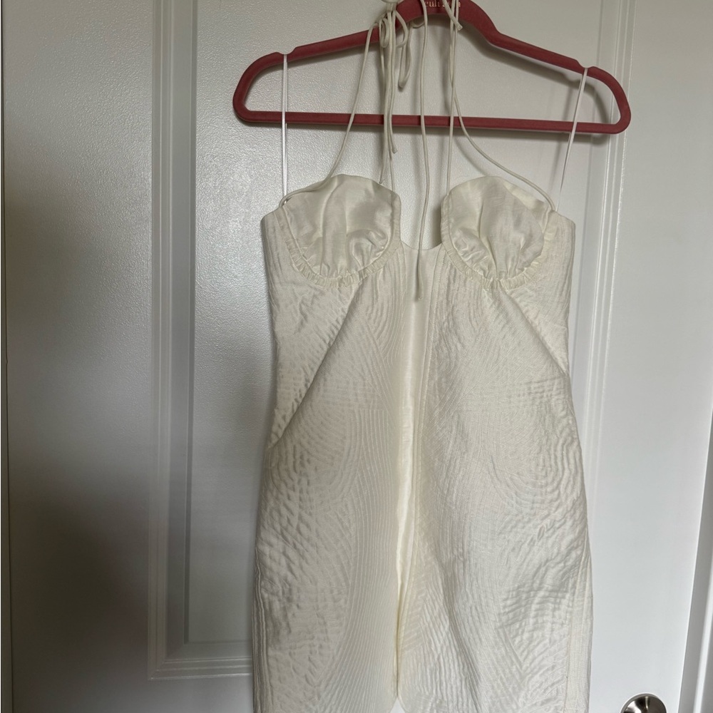 Cult Gaia Tia White Mini Dress